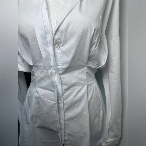 NWT REVOLVE OW Collection Ellie T-Shirt Boyfriend Dress White size XS - Picture 9 of 15